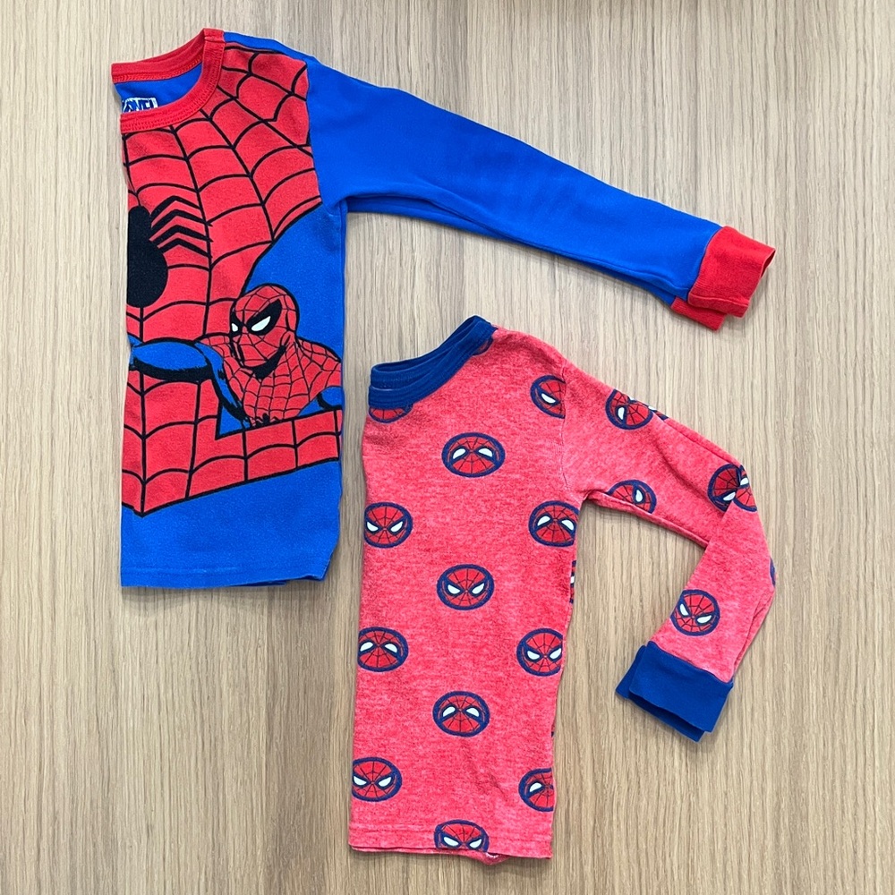 Marvel kids, Spider-Man pajama cotton tops, size 5, runs smaller for 3 years old